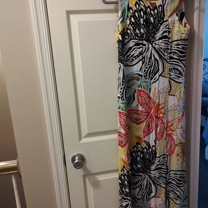 Chico's Floral Maxi Dress with Multicolor Design